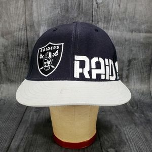 Rare NFL Oakland Raiders spellout fitted hat